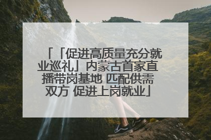 「促进高质量充分就业巡礼」内蒙古首家直播带岗基地 匹配供需双方 促进上岗就业