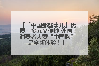 「中国那些事儿」优质、多元又便捷 外国消费者大赞“中国购”是全新体验！