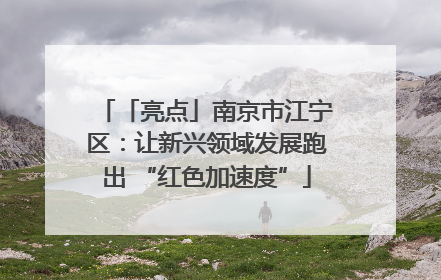 「亮点」南京市江宁区：让新兴领域发展跑出 “红色加速度”
