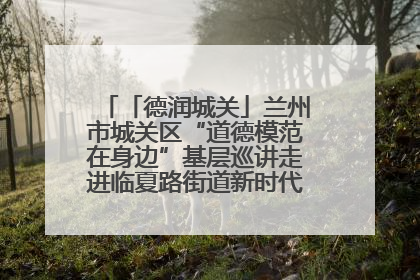 「德润城关」兰州市城关区“道德模范在身边”基层巡讲走进临夏路街道新时代文明实践所