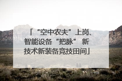 “空中农夫”上岗、智能设备“把脉” 新技术新装备竞技田间
