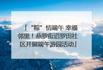 “粽”情端午 幸福邻里！燕罗街道罗田社区开展端午游园活动