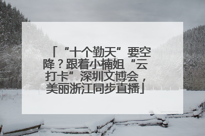 “十个勤天”要空降？跟着小楠姐“云打卡”深圳文博会，美丽浙江同步直播