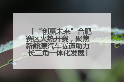 “创赢未来”合肥赛区火热开赛，聚焦新能源汽车赛道助力长三角一体化发展
