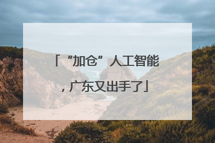 “加仓”人工智能，广东又出手了