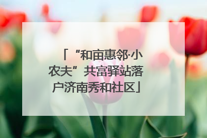“和亩惠邻·小农夫”共富驿站落户济南秀和社区