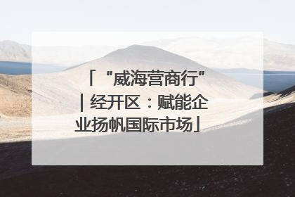 “威海营商行”｜经开区：赋能企业扬帆国际市场