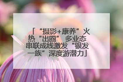 “摄影+康养”火热“出圈” 多业态串联成线激发“银发一族”深度游潜力