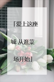 爱上这座城 从逛菜场开始