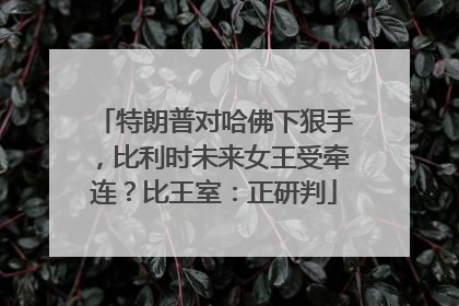 特朗普对哈佛下狠手，比利时未来女王受牵连？比王室：正研判