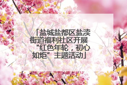盐城盐都区盐渎街道福利社区开展“红色年轮，初心如炬”主题活动