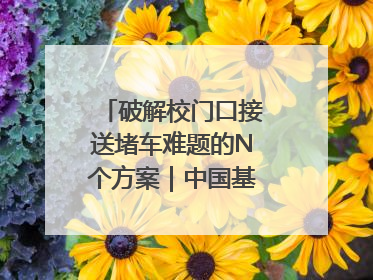 破解校门口接送堵车难题的N个方案｜中国基础教育创新案例深度观察①