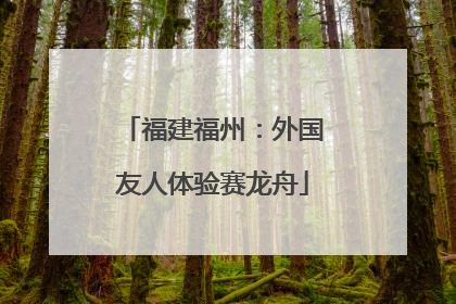 福建福州：外国友人体验赛龙舟