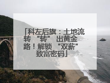 科左后旗：土地流转 “转” 出黄金路！解锁 “双薪” 致富密码