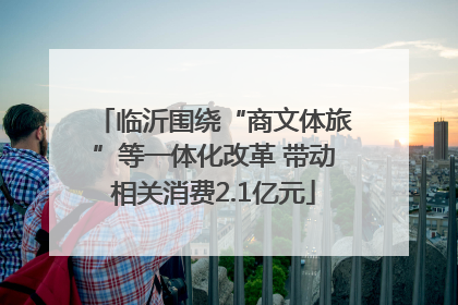 临沂围绕“商文体旅”等一体化改革 带动相关消费2.1亿元