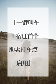 一键叫车！宿迁首个助老打车点启用