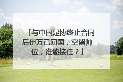 与中国足协终止合同后伊万已回国，空留帅位，谁能接任？
