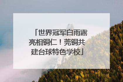 世界冠军白雨露亮相铜仁！莞铜共建台球特色学校