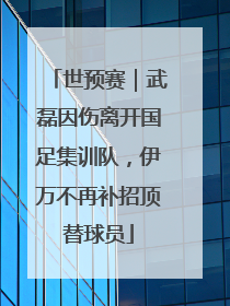 世预赛｜武磊因伤离开国足集训队，伊万不再补招顶替球员
