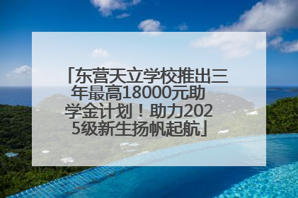 东营天立学校推出三年最高18000元助学金计划！助力2025级新生扬帆起航