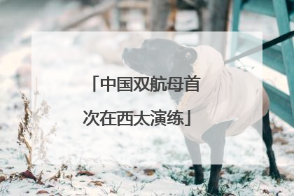 中国双航母首次在西太演练