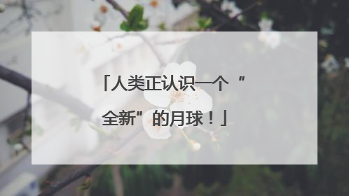 人类正认识一个“全新”的月球！