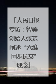 人民日报专访：智美创始人张宠阐述“六维同步抗衰”理念