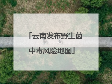 云南发布野生菌中毒风险地图