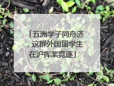 五洲学子同舟济，这群外国留学生在沪挥桨竞逐