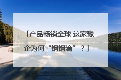 产品畅销全球 这家豫企为何“钢钢滴”？