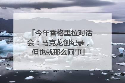 今年香格里拉对话会：马克龙创纪录，但也就那么回事