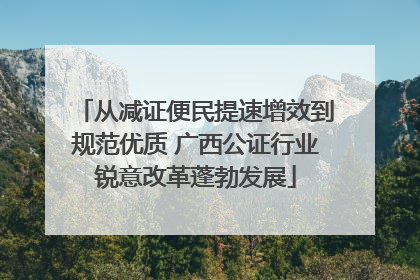 从减证便民提速增效到规范优质 广西公证行业锐意改革蓬勃发展