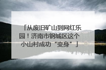 从废旧矿山到网红乐园！济南市钢城区这个小山村成功“变身”