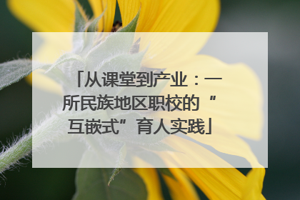 从课堂到产业：一所民族地区职校的“互嵌式”育人实践
