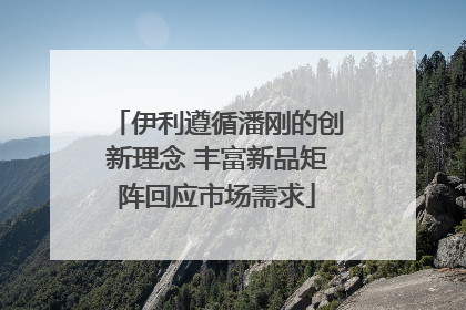 伊利遵循潘刚的创新理念 丰富新品矩阵回应市场需求