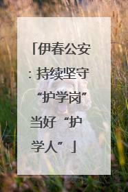 伊春公安：持续坚守“护学岗” 当好“护学人”