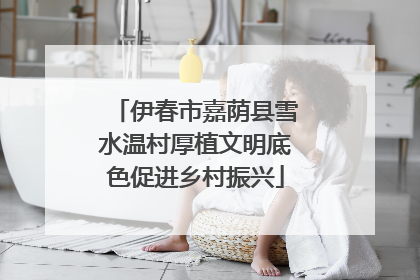 伊春市嘉荫县雪水温村厚植文明底色促进乡村振兴