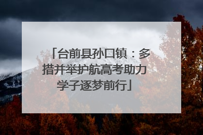 台前县孙口镇：多措并举护航高考助力学子逐梦前行