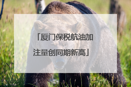 厦门保税航油加注量创同期新高