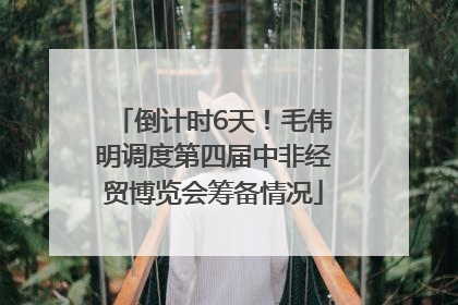 倒计时6天！毛伟明调度第四届中非经贸博览会筹备情况