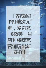 养成系IP打破次元壁，爱奇艺《微笑一号店》将综艺营销玩出新花样