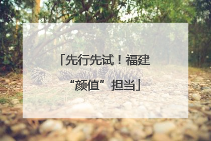 先行先试！福建“颜值”担当