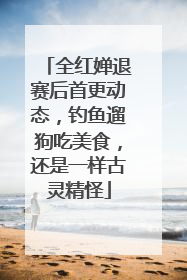 全红婵退赛后首更动态，钓鱼遛狗吃美食，还是一样古灵精怪