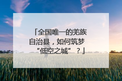 全国唯一的羌族自治县，如何筑梦“低空之城”？