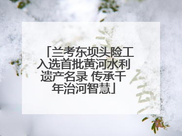 兰考东坝头险工入选首批黄河水利遗产名录 传承千年治河智慧