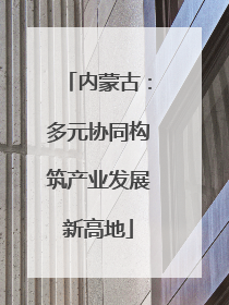 内蒙古：多元协同构筑产业发展新高地