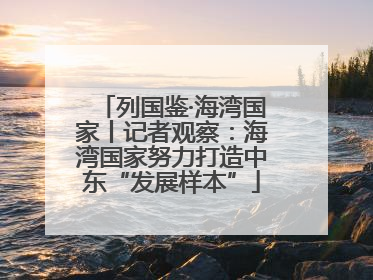 列国鉴·海湾国家丨记者观察：海湾国家努力打造中东“发展样本”