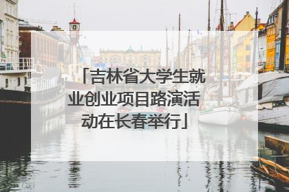 吉林省大学生就业创业项目路演活动在长春举行
