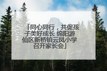 同心同行，共促孩子美好成长 绵阳游仙区新桥镇云凤小学召开家长会