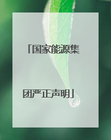 国家能源集团严正声明
